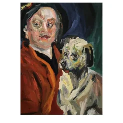 Senza titolo con Hogart Pittura a olio