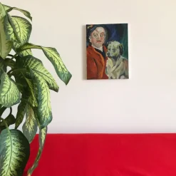 Senza titolo con Hogart Pittura a olio