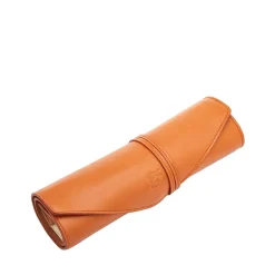 Set Backgammon da viaggio in pelle caramello