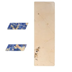 Set da 6 pezzi in Pietra Pugliese e Marmo Blu per Sushi