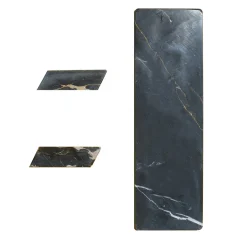 Set da 4 pezzi per sushi in marmo nero Marquina