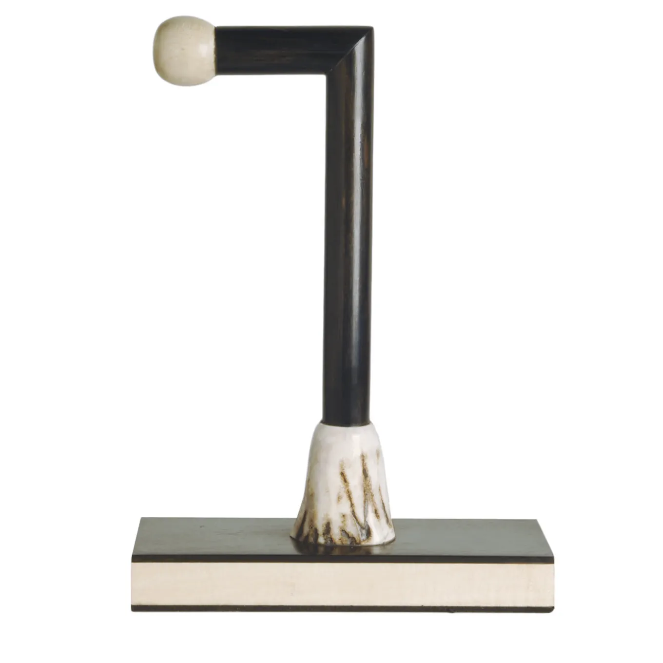 Set da barba a forma di L in corno di cervo