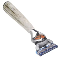 Set da barba a forma di L in corno di cervo