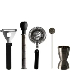 Set da cocktail con cassetta degli attrezzi Collezione Barock disegnata da Samer Alameen