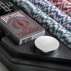 Set da gioco in pelle per il poker