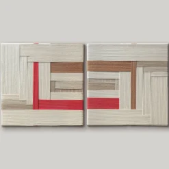 Set di 2 Arazzi Multicolore Ephemera #6