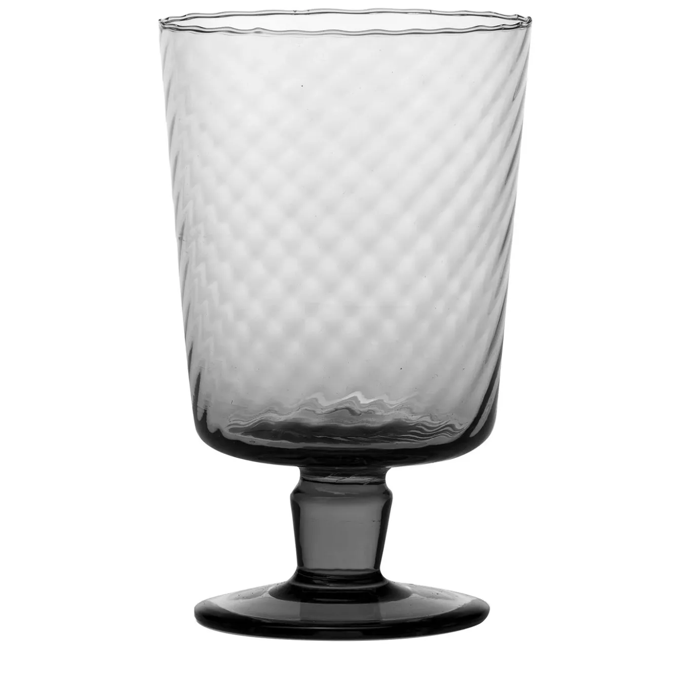 Set di 6 bicchieri a stelo Torsè Piombo