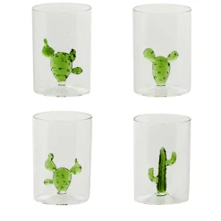 Set di 4 bicchieri Cactus