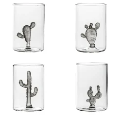 Set di 4 bicchieri Cactus