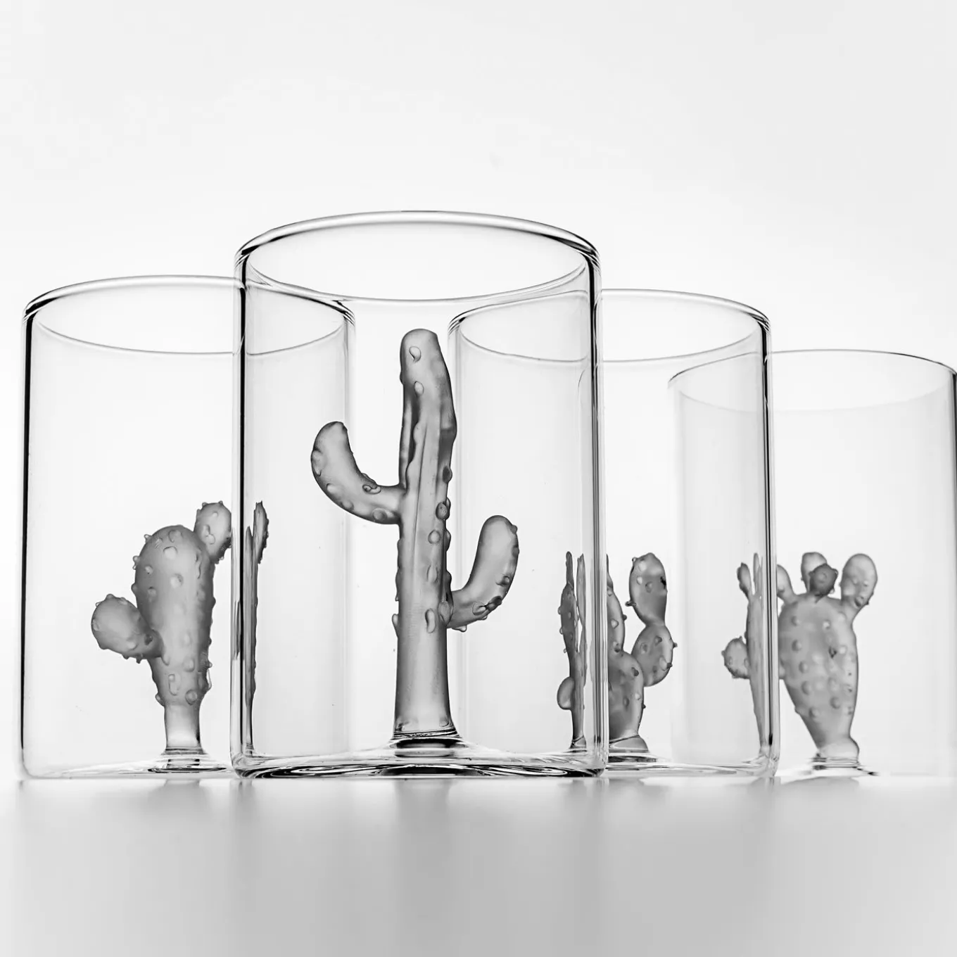 Set di 4 bicchieri Cactus