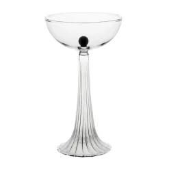 Set di 2 Bicchieri Coupe Nereida neri