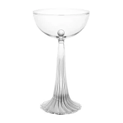 Set di 2 Bicchieri Coupe Nereida trasparenti