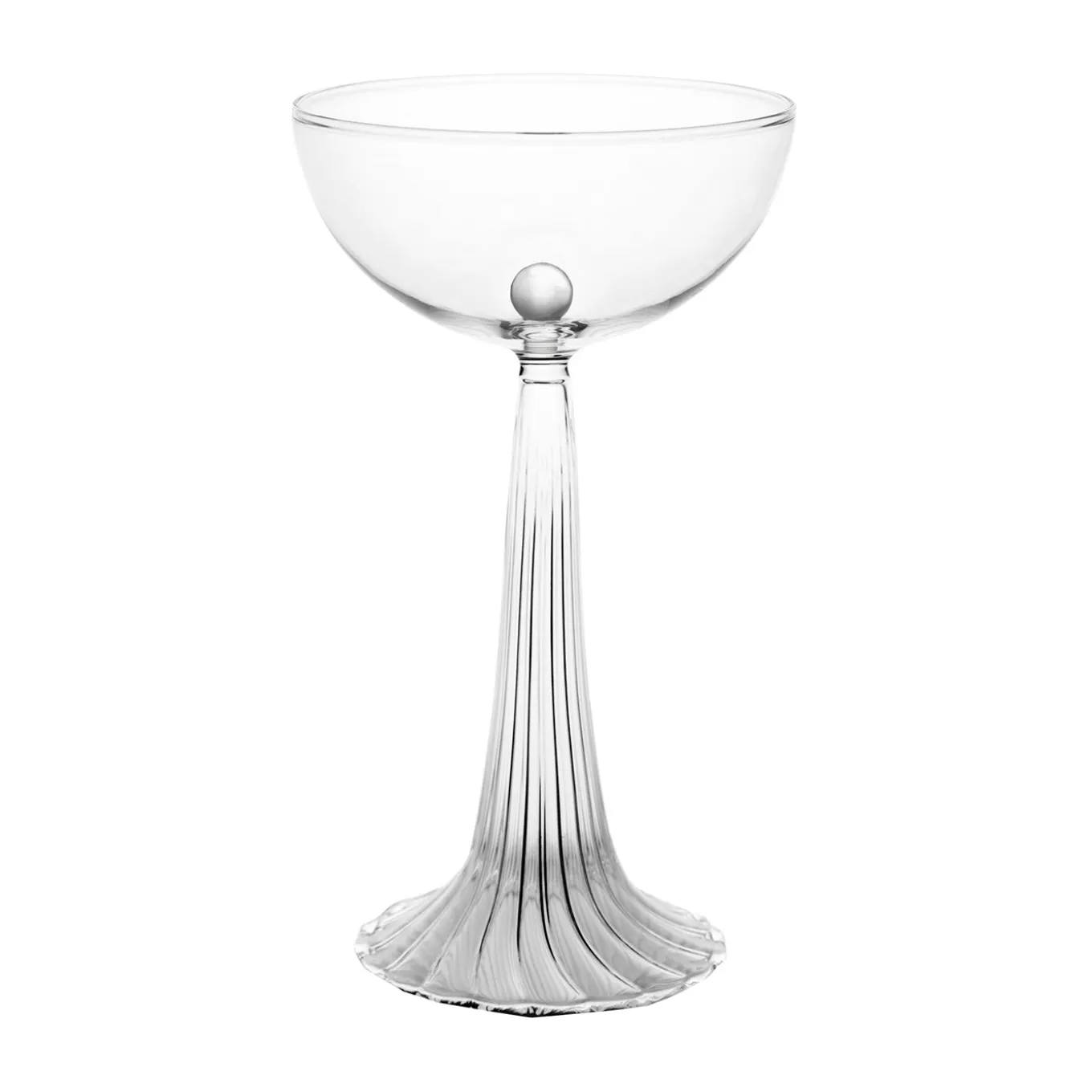 Set di 2 Bicchieri Coupe Nereida trasparenti