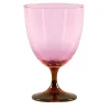Set di 2 bicchieri da acqua rosa e rossi