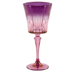 Set di 2 bicchieri da acqua rosa-viola Domina