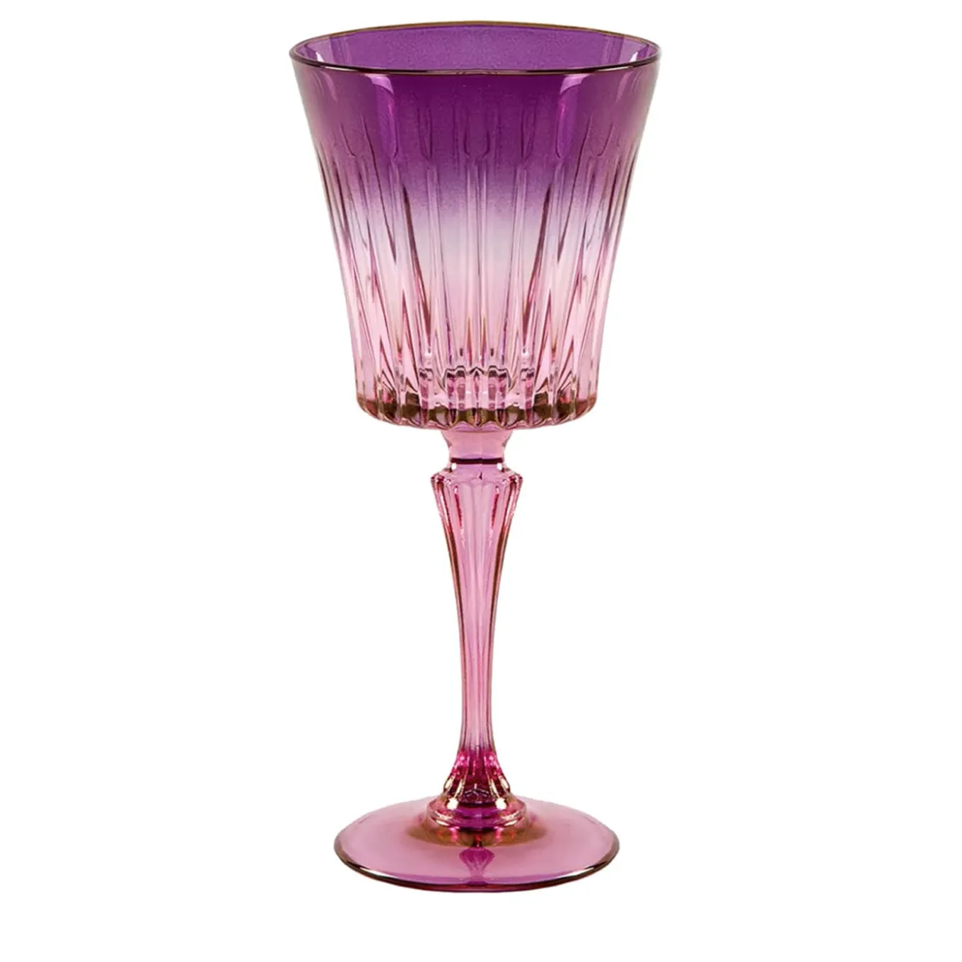 Set di 2 bicchieri da acqua rosa-viola Domina