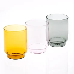 Set di 4 bicchieri da acqua Dolce Vita color ambra