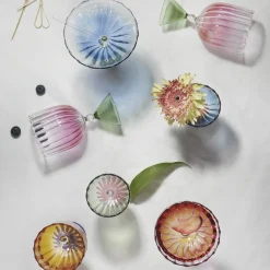 Set di 2 bicchieri da acqua/vino arancione Calypso