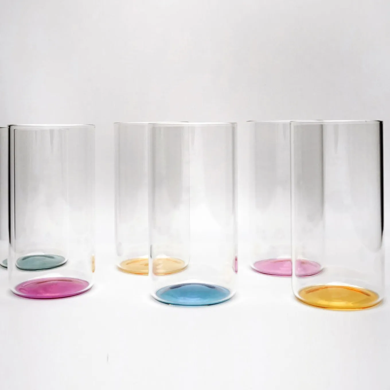 Set di 6 bicchieri da bibita lunghi Iride