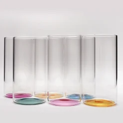 Set di 6 bicchieri da bibita lunghi Iride