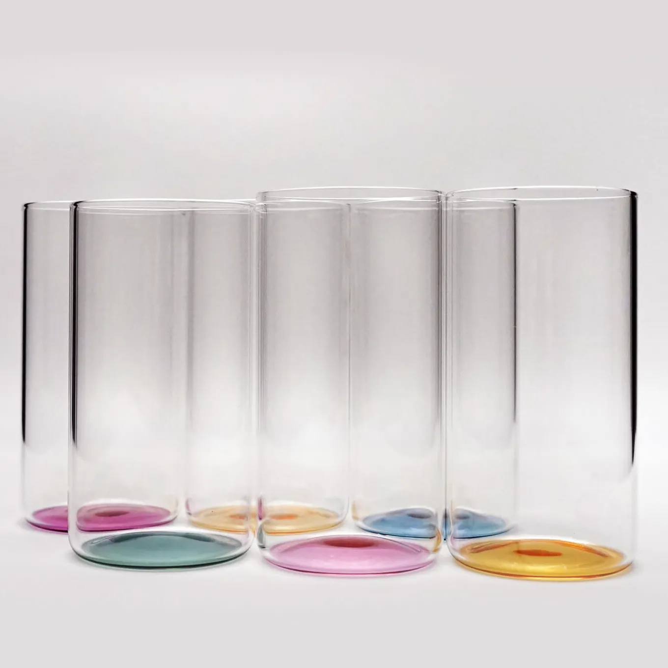 Set di 6 bicchieri da bibita lunghi Iride