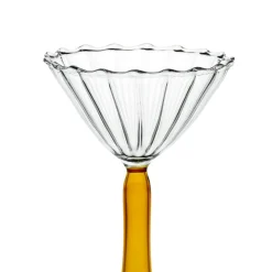 Set di 2 bicchieri da cocktail Campanula ambra