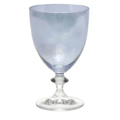 Set di 2 bicchieri da vino blu Rosy