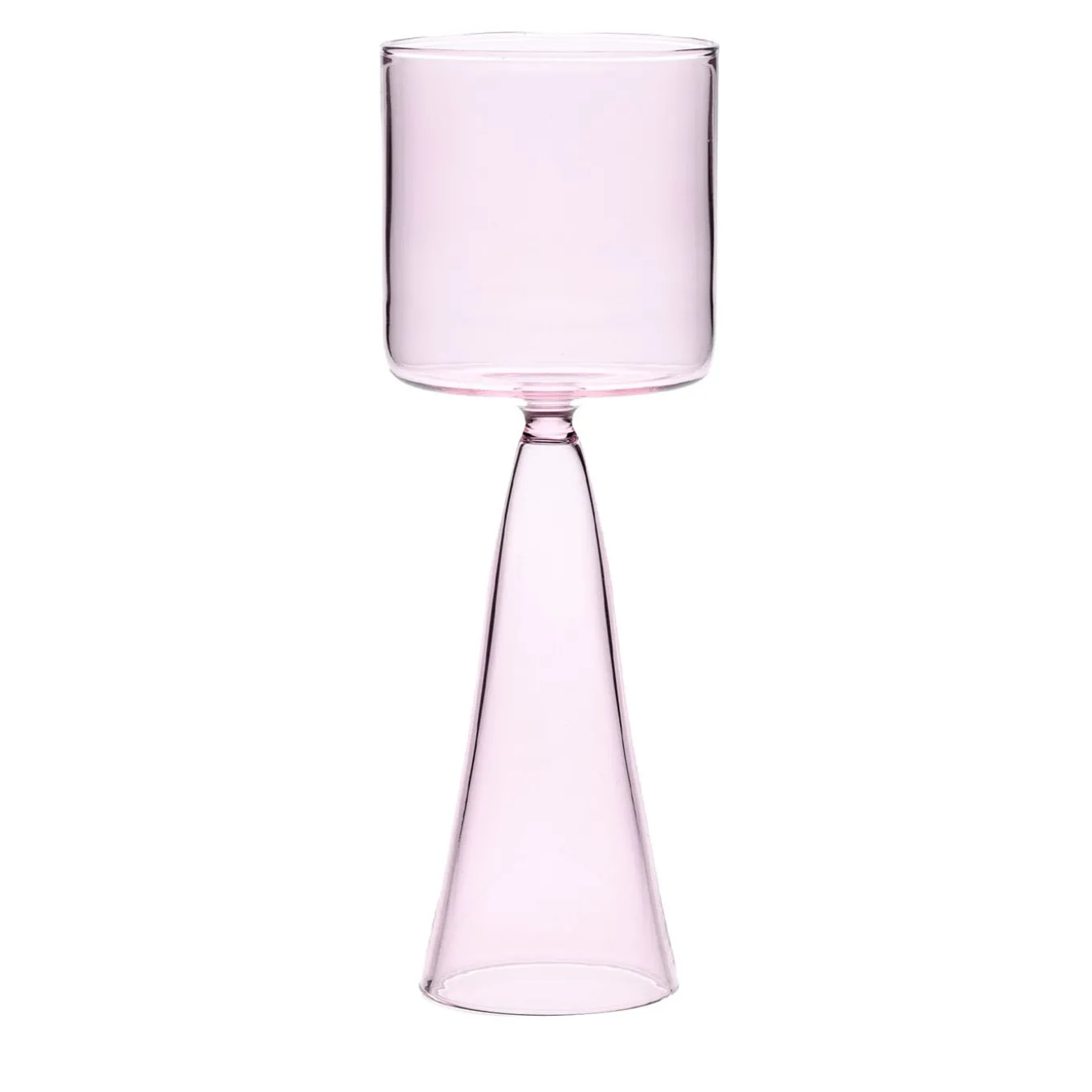 Set di 4 bicchieri da vino alti rosa chiaro Dolce Vita