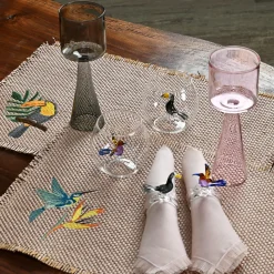 Set di 4 bicchieri da vino alti rosa chiaro Dolce Vita