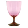 Set di 2 bicchieri da vino rosa-rosso Smooth