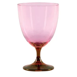 Set di 2 bicchieri da vino rosa-rosso Smooth