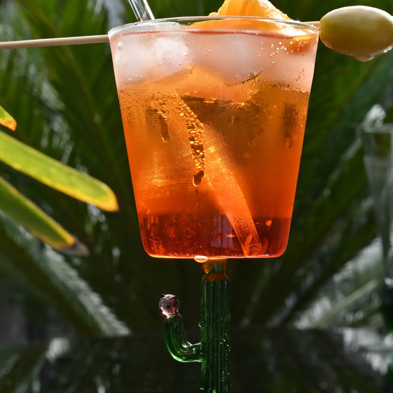 Set di 4 bicchieri da vino Cactus Mania in verde