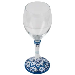 Set di 2 bicchieri da vino floreali medi #3