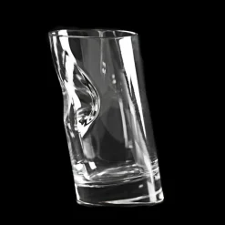 Set di 6 bicchieri da whisky in cristallo con tappo per ghiaccio di Angelo Mangiarotti