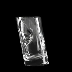 Set di 6 bicchieri da whisky in cristallo con tappo per ghiaccio di Angelo Mangiarotti