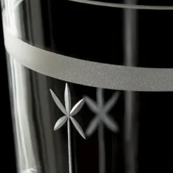 Set di 3 bicchieri di cristallo Fiori