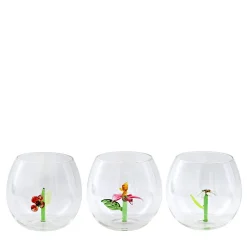 Set di 6 bicchieri e caraffa Flower Power