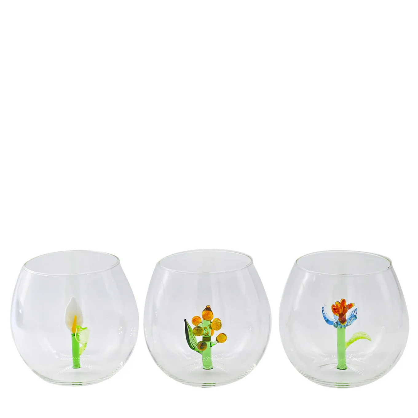Set di 6 bicchieri Flower Power