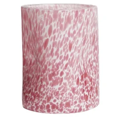 Set di 4 bicchieri rosa macchia