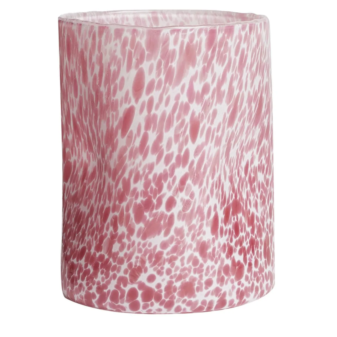 Set di 4 bicchieri rosa macchia