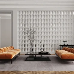 Set di 15 Blocchi Brasilia in Gesso Bianco