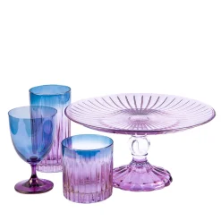 Set di 2 calici da acqua viola-blu Fleury