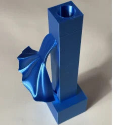 Set di 2 candelabri stampati in 3D Tin Soldiers Blu