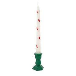Set di 2 candele ai peperoni verdi con portacandele