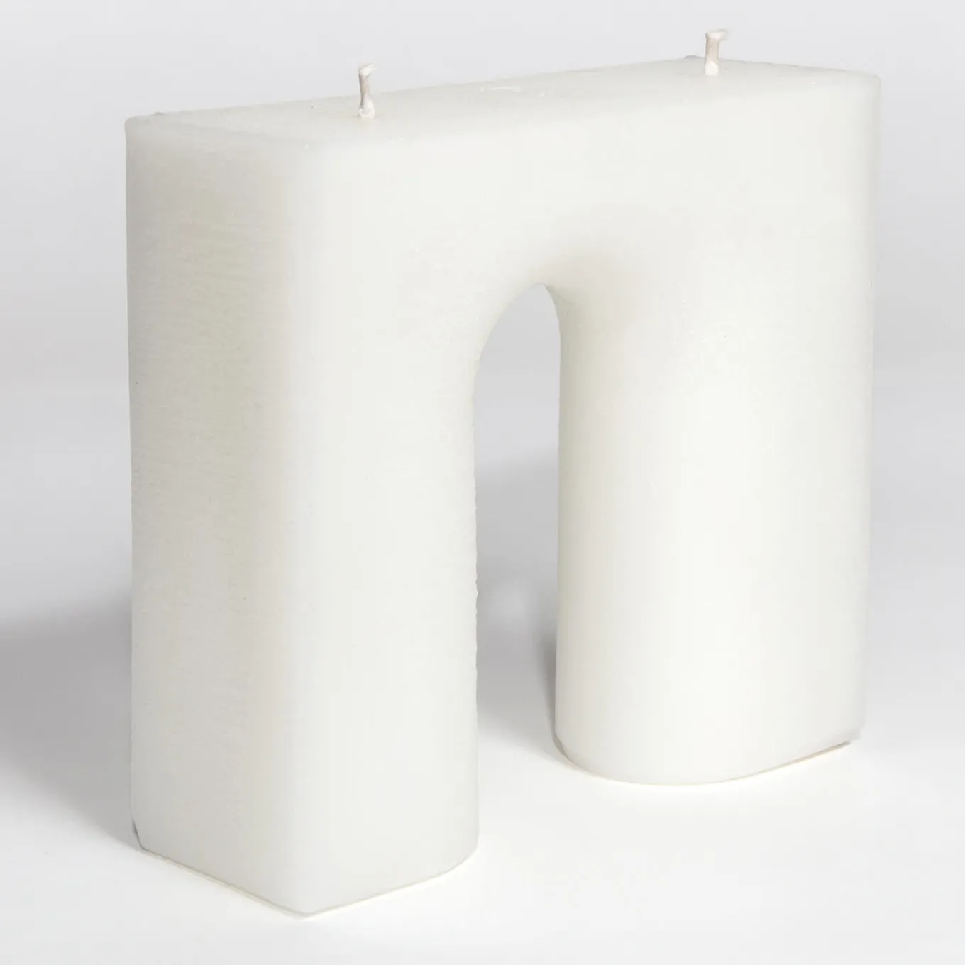Set di 2 candele bianche Trionfo