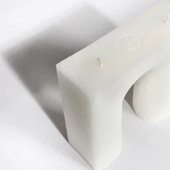 Set di 2 candele bianche Trionfo