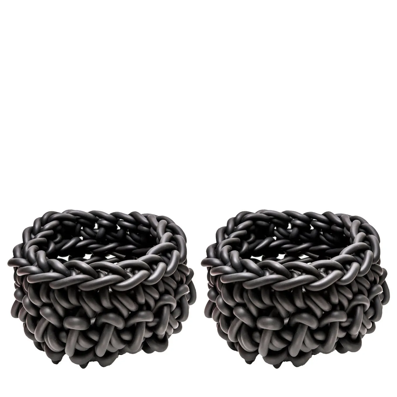 Set di 2 cestini grigi Robusto #2 di Rosanna Contadini