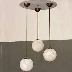 Set di 3 ciondoli "Maxi Luna di Alabastro