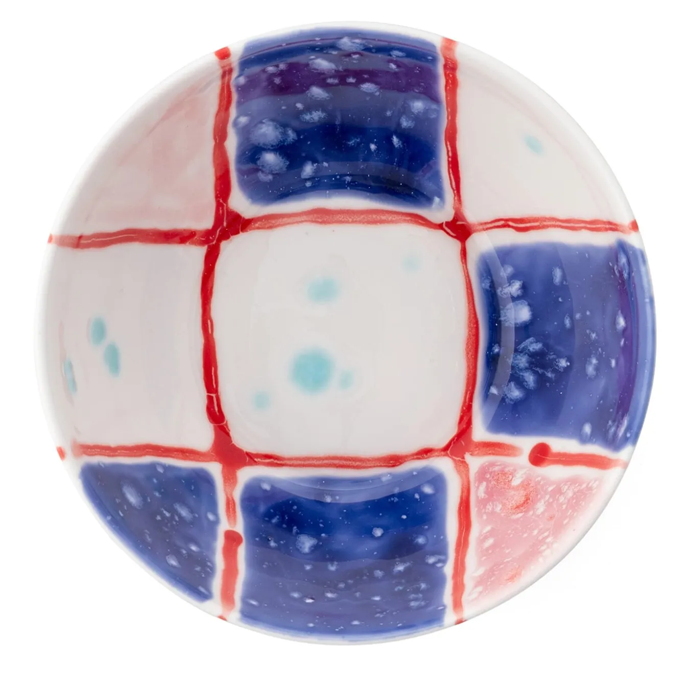 Set di 4 ciotole di frutta Tartan