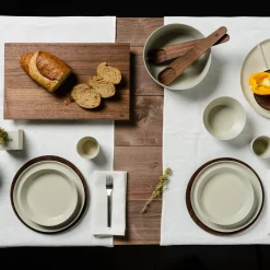 Set di 6 ciotole in ceramica bianca opaca